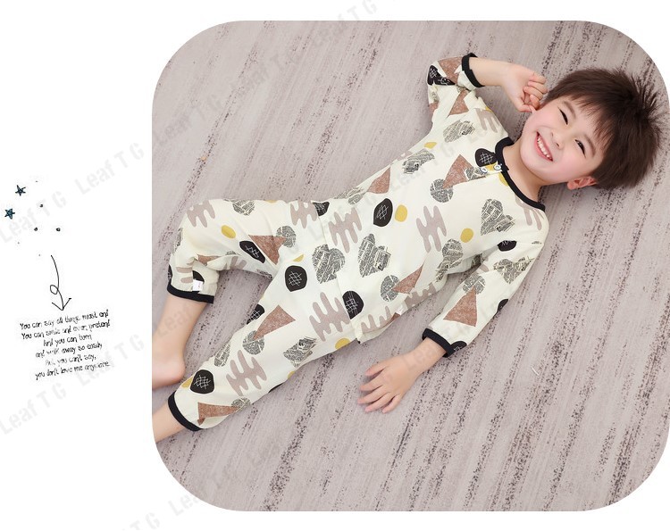 Bộ Đồ Ngủ Cotton Ngắn Tay Thời Trang Mùa Hè Năng Động Cho Bé