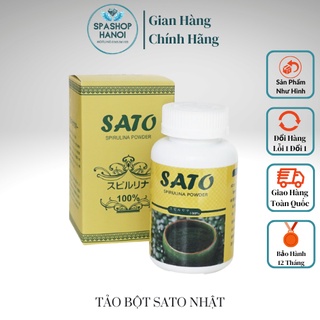 Tảo bột sato nhật - tảo cấy spa hộp 100g chất lượng