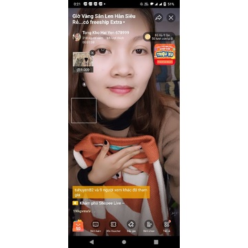 Áo Len Hàn chốt trên livestream  mỗi ngày
