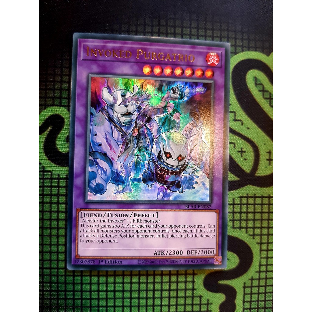 THẺ BÀI YUGIOH Invoked Purgatrio - BLAR-EN082 - Ultra Rare 1st Edition