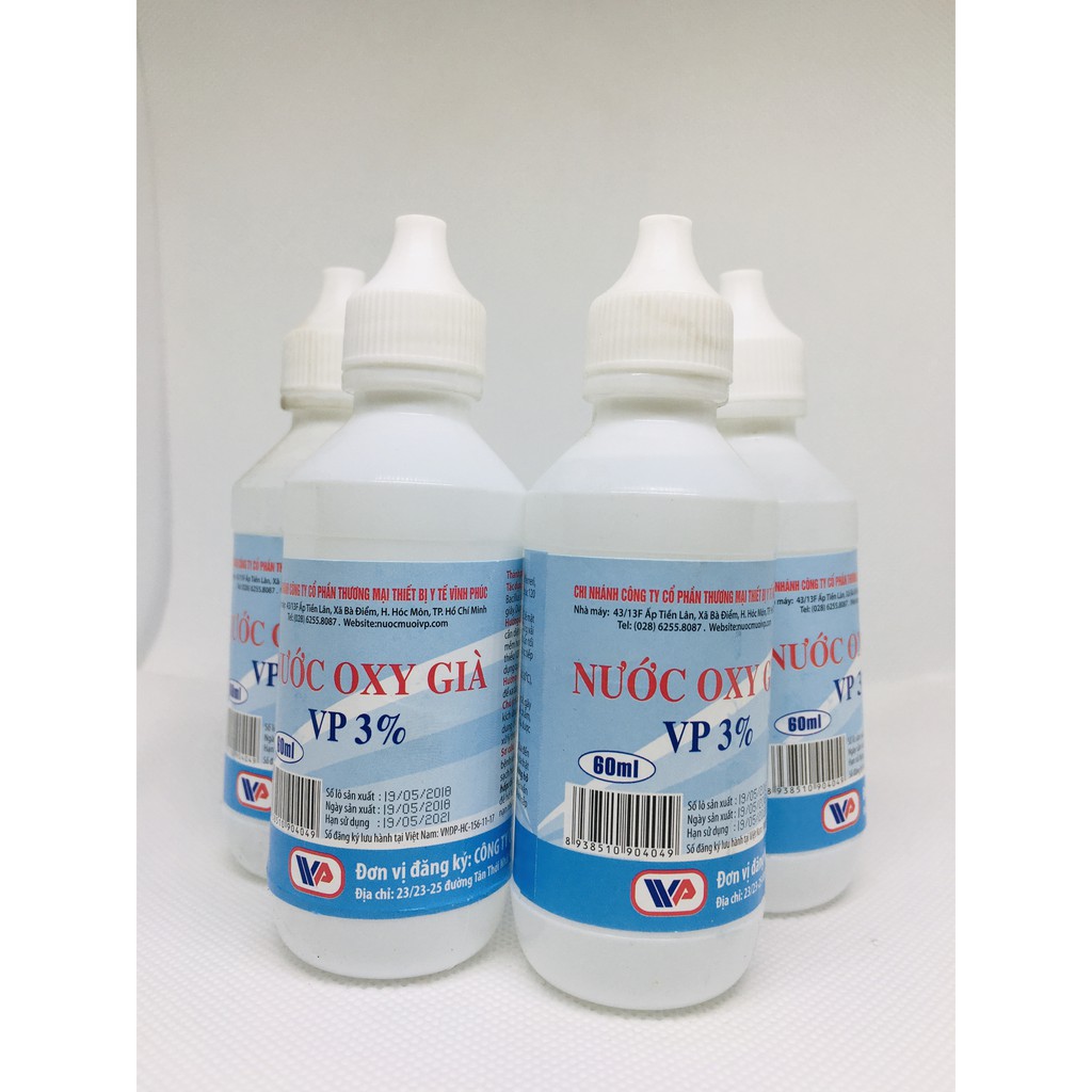 [60ml] Nước Oxy Gìa 60ml VP 3% Vĩnh Phúc.