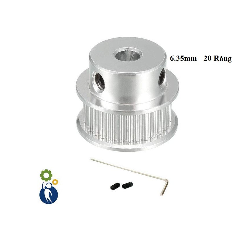 Pulley XL Trục 6.35mm - 20 Răng