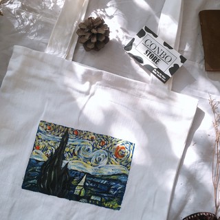 Túi tote Van Gogh kèm cá gỗ