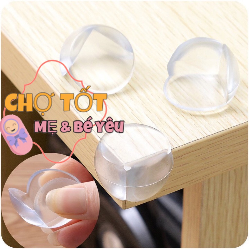 Miếng Bịt Góc Bàn, Miếng Bịt Cạnh Bàn Silicon An Toàn Cho Bé