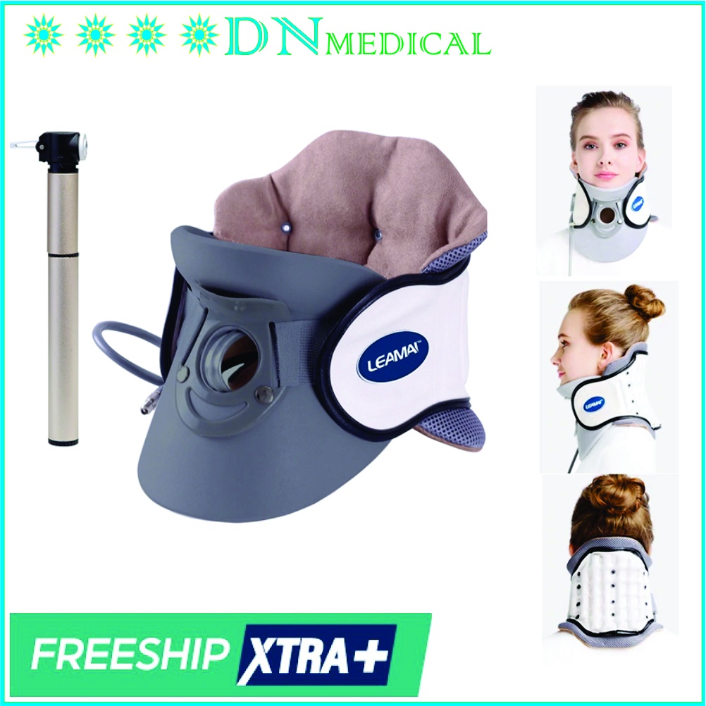 Đai Hơi Cổ Đai Kéo Giãn Cổ - Nẹp Cố Định Cổ, Hỗ Trợ Thoái Hóa Đốt Sống Cổ, Thoát Vị Đĩa Đệm CO2