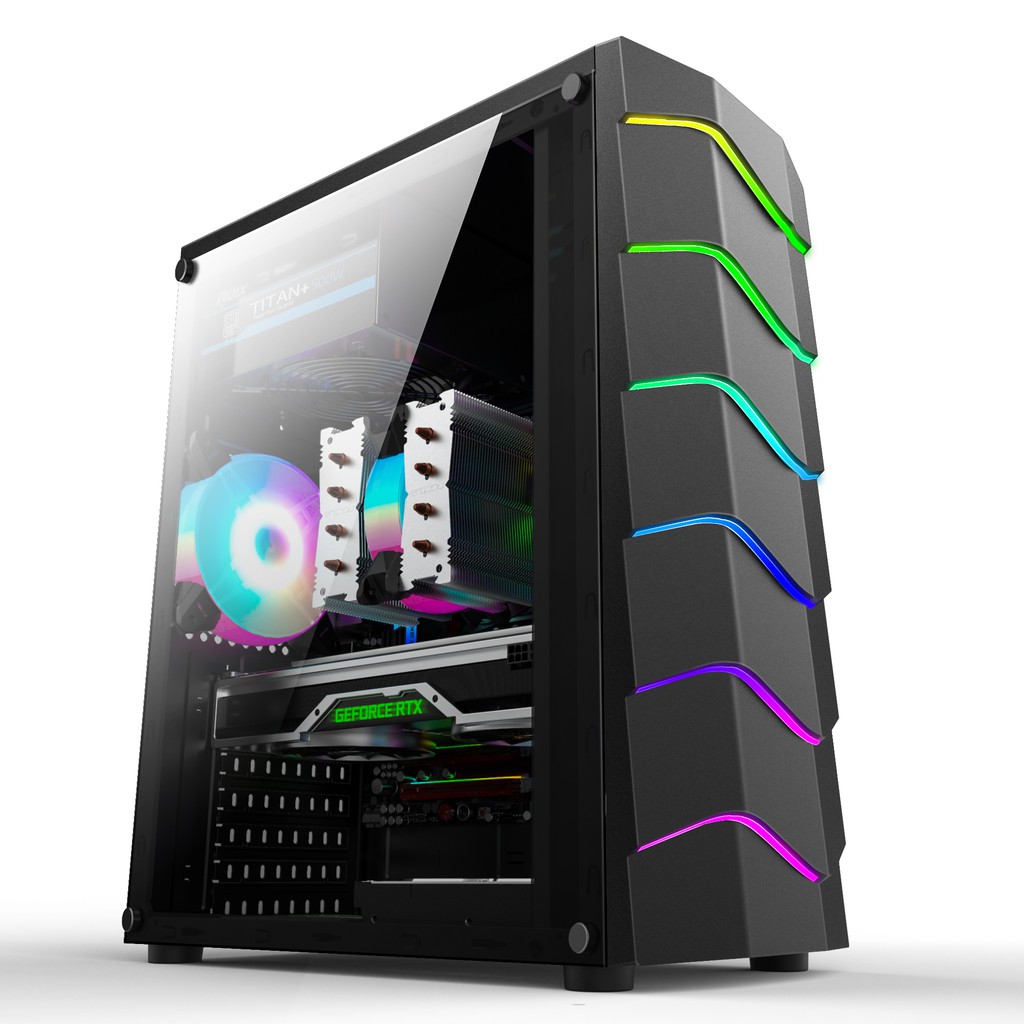 CASE AAP WAVES GAMING LED
