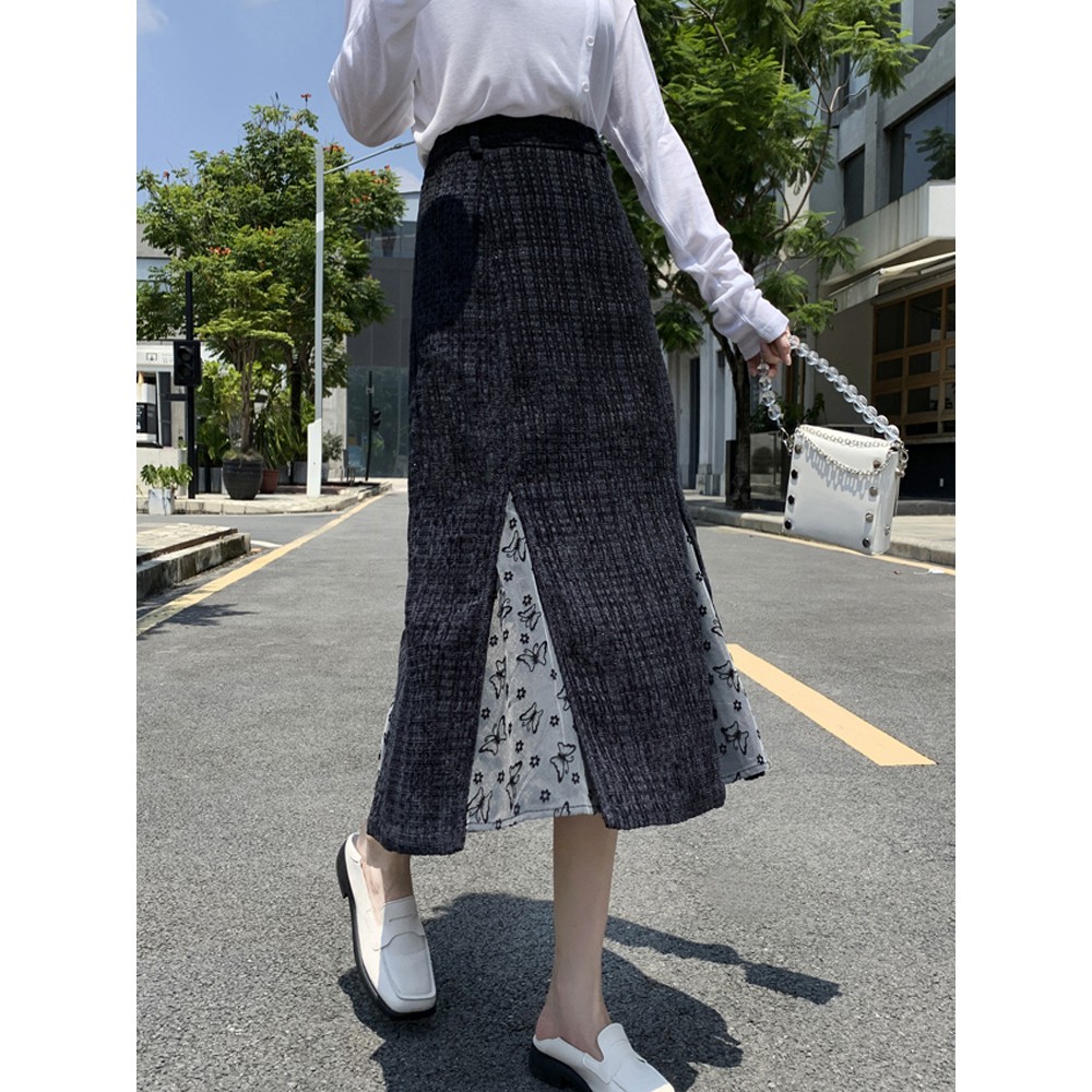 Váy Chữ A Dáng Dài Cạp Cao Thiết Kế Mới Độc Đáo