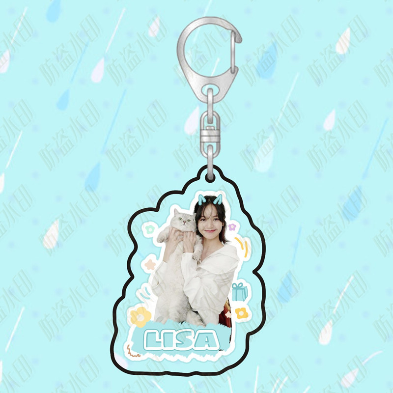 Móc khóa hai mặt in hình Blackpink đáng yêu dễ thương