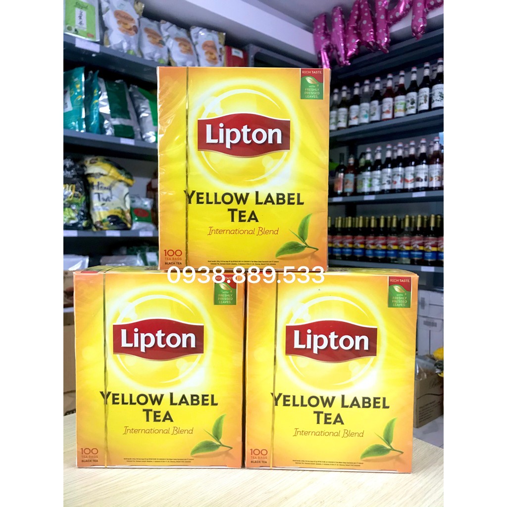 Trà Lipton nhãn vàng hộp 100 gói