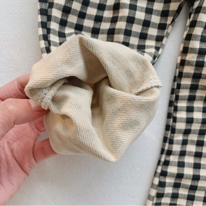 Quần legging màu đen/họa tiết caro kiểu dáng xinh xắn thời trang cho trẻ em 1-6 tuổi