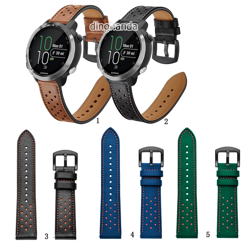 Dây đeo bằng da dành cho đồng hồ Garmin Forerunner 645 245 245m