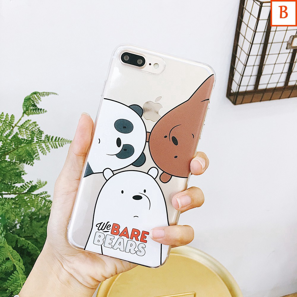 Ốp iphone Ốp điện thoại mềm họa tiết gấu đáng yêu cho Iphone 6s 7 8 plus X XR XS MAX 11 pro max 7plus 8plus se 2020 | BigBuy360 - bigbuy360.vn