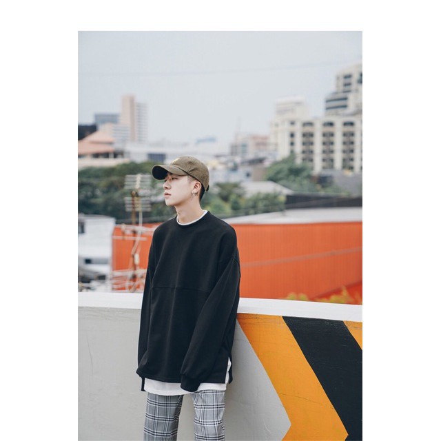 FY☃◐∈(HÀNG ORDER) ÁO SWEATER FORM RỘNG TAY DÀI CÓ LỚP LÓT TRONG