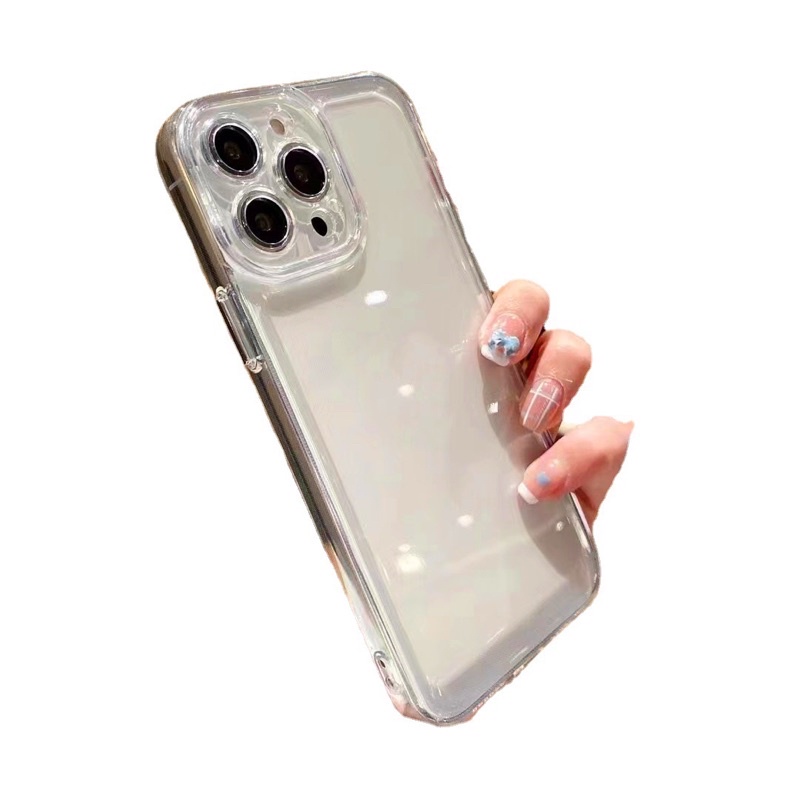 CÓ IPHONE15 Ốp lưng iphone trong dày viền nổi che cam siêu xịn 7plus/8/8plus/x/xr/xs/11/12/13/pro/max/plus