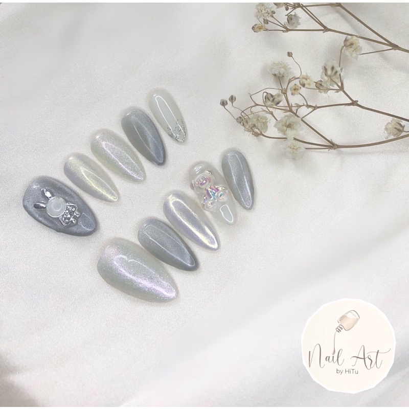 nails box mẫu gấu thỏ