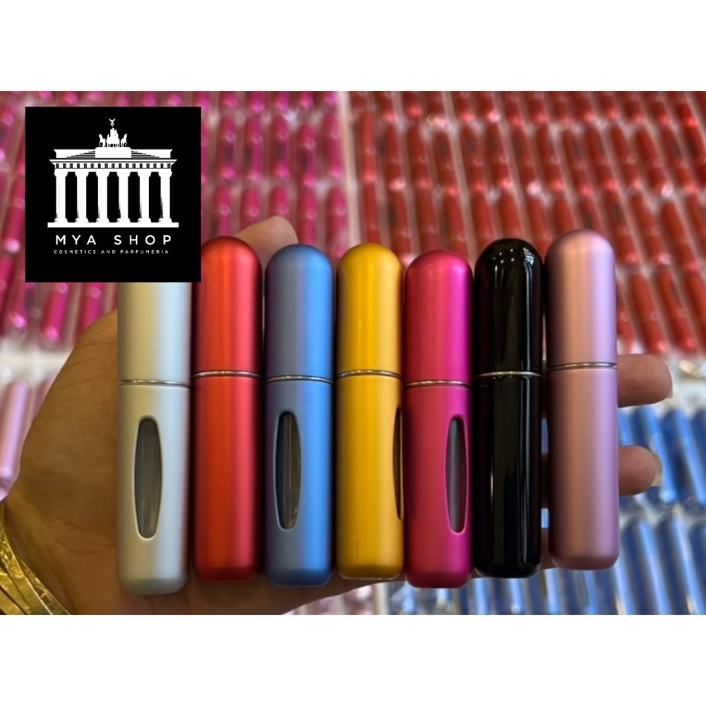Chai -Lọ nước hoa tự bơm vỏ nhôm 5ml- Rỗng