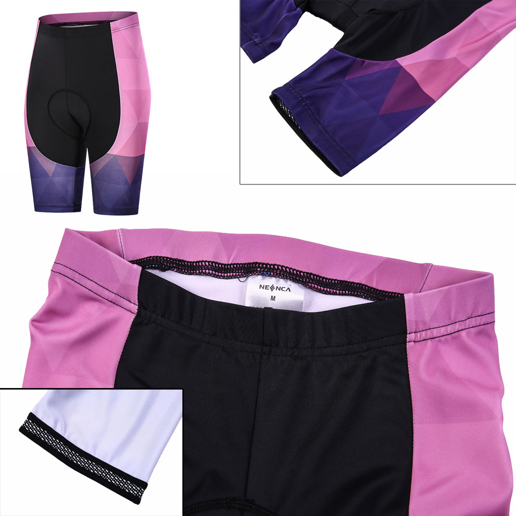 Bộ quần áo đi xe đạp màu hồng tím nhanh khô thoáng khí thời trang 2021 cho nữ
