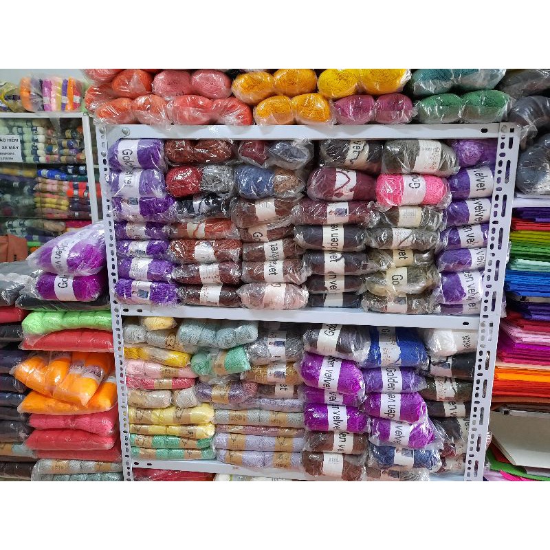 Set 4 cuộn len nhung