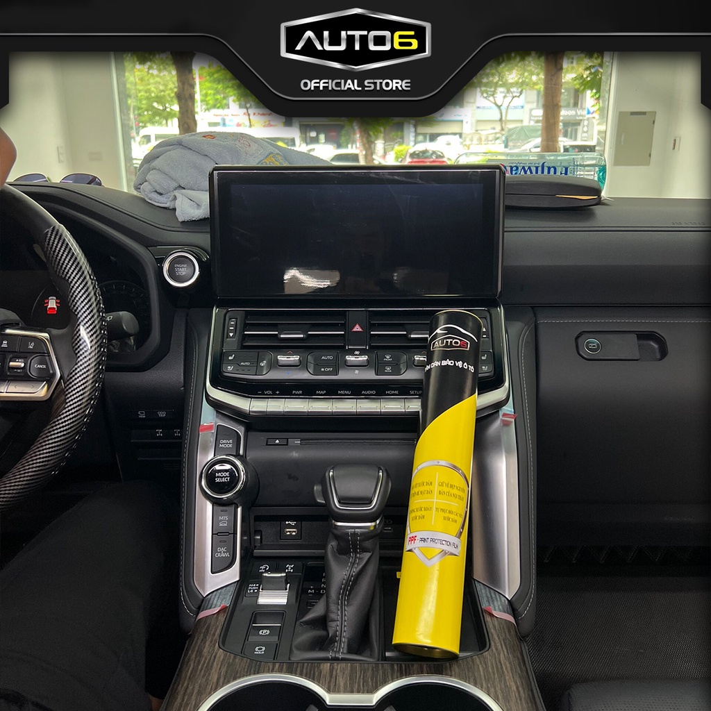 Bộ Film PPF trong suốt dán xe TOYOTA LAND CRUISER LC200 2022-2023 chống xước nội thất ô tô - AUTO6