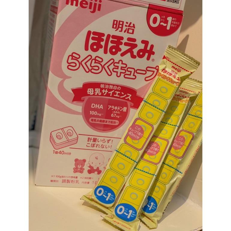 xả kho giá gôc Sữa meiji 0-1 24 thanh 648gr nội địa Nhật (Sale date 12/2021)