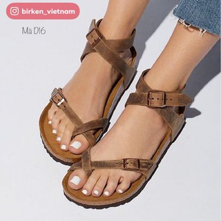 Dép đế trấu, da bò thật Nam Nữ mã D16