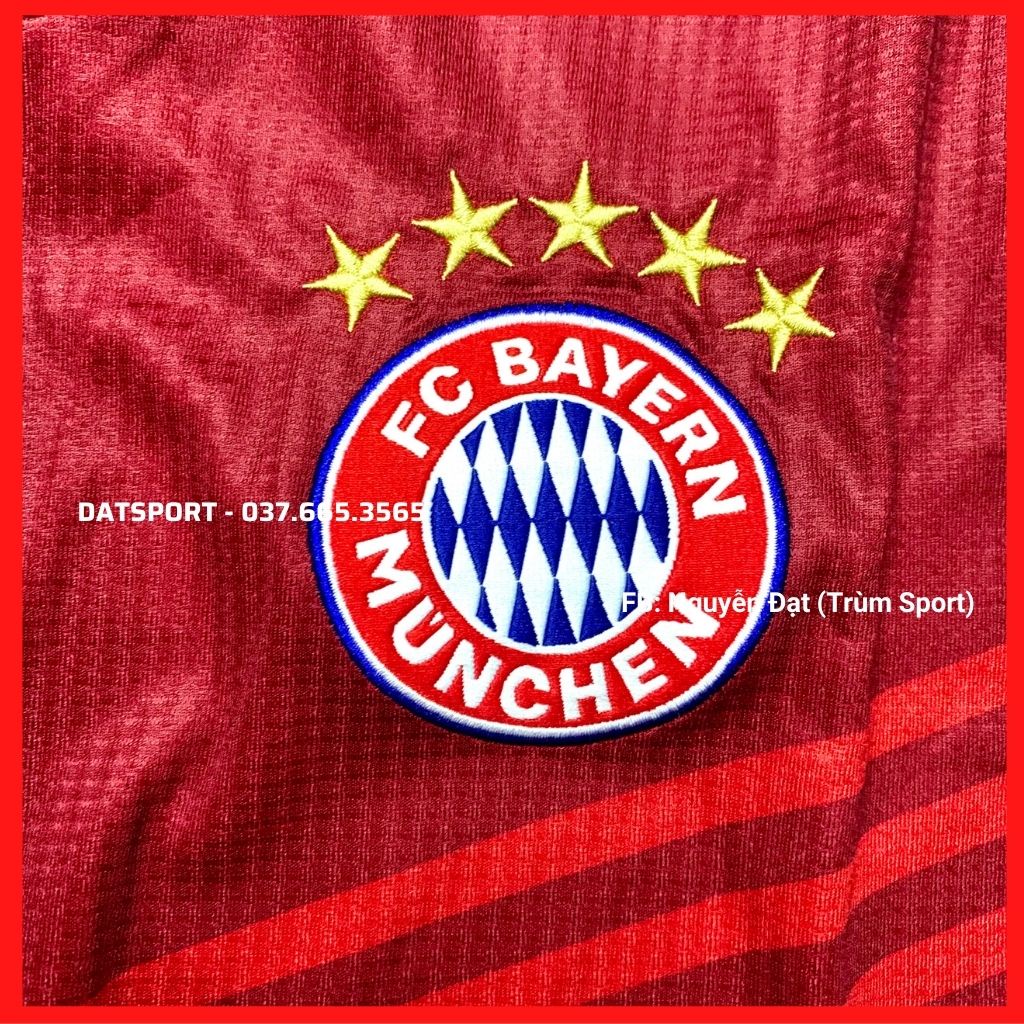 Bộ Áo Đấu Bayern Munich 21/22⚡RẺ VÔ ĐỊCH⚡ Bộ Quần Áo Bóng Đá CLB Bayern Đỏ Sân Nhà 2021/22 Vải Ga Thái Xịn Xò