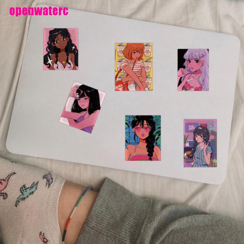 Miếng Dán Trang Trí Sổ Tay / Vali Chống Thấm Nước Họa Tiết Hoạt Hình Graffiti DIY