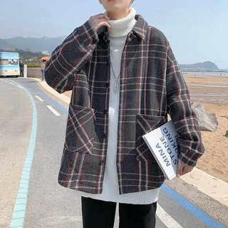 Áo Khoác Dạ Kẻ Dọc Unisex
