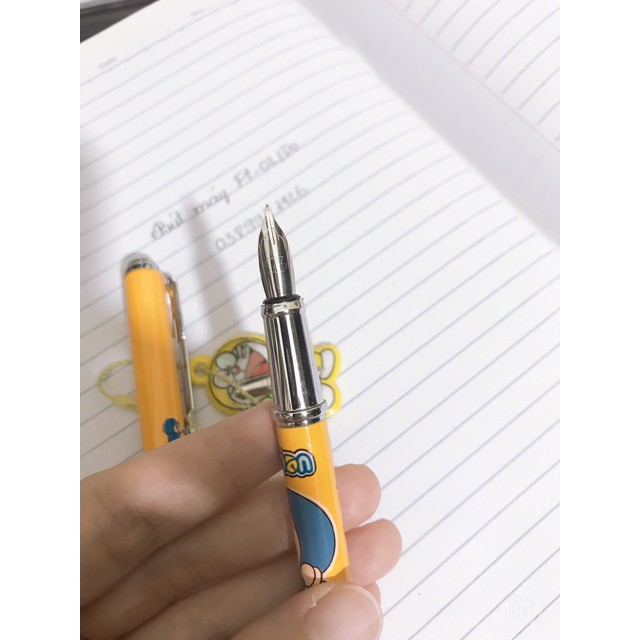 Bút Mực Doremon 😍FREESHIP😍 Bút Máy Ft02 Doremon Tặng Kèm Ngòi