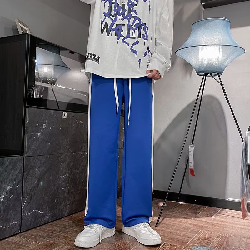 Quần harem Dáng Rộng Kẻ Sọc Bên Hông Thoải Mái Thời Trang Hàn Quốc Cho Nam size M-3XL