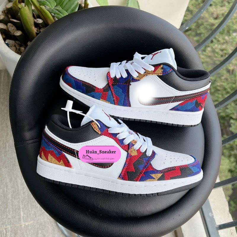 Giày jd thổ cẩm bản đẹp 1.1, giày thể thao jd thổ cẩm nam nữ. Huân_Sneaker