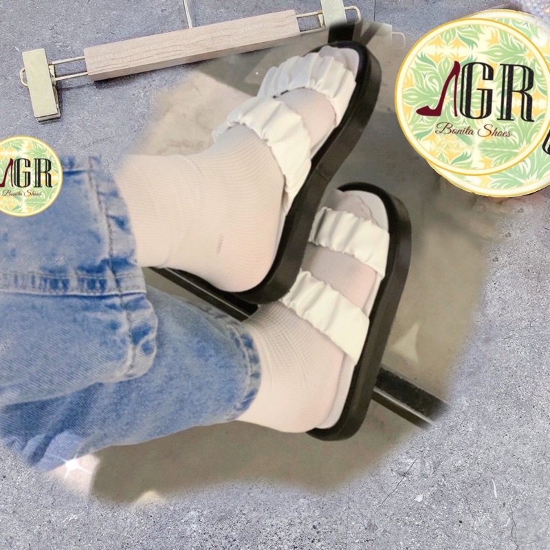 CÓ SẴN Dép xuồng 2 QUAI NHÚN mềm siêu xinh cao 3 cm