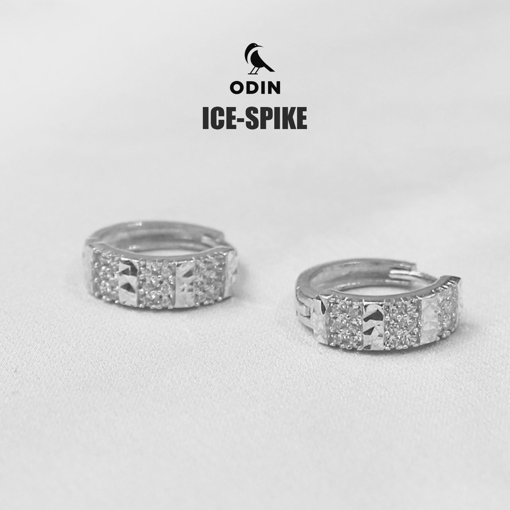 Khuyên Bạc Nam Nữ dạng Gai đính đá – Ice Spike Silver - ODIN Design