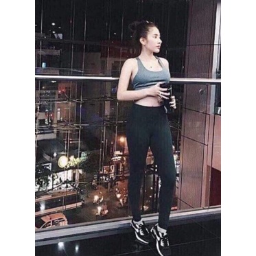 Quần legging nữ cạp cao xuất Hàn siêu co giãn | BigBuy360 - bigbuy360.vn