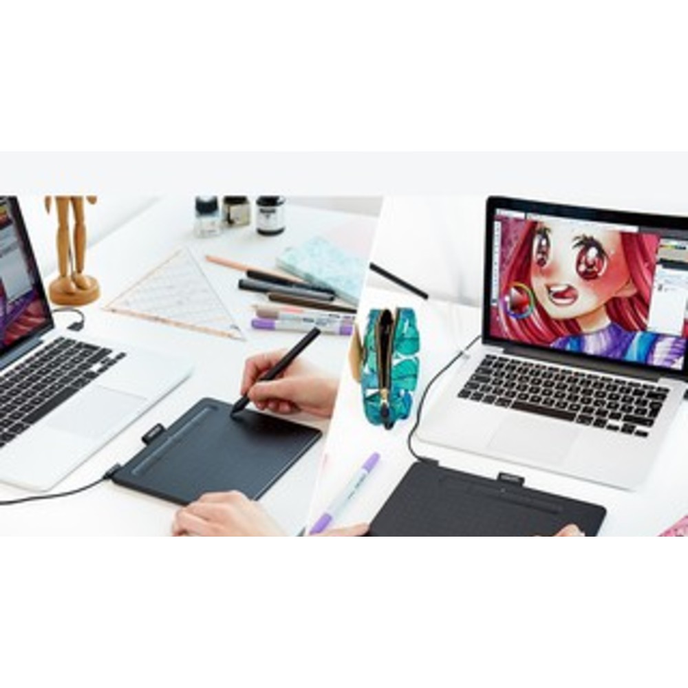 (QUÀ TẶNG 139K) Bảng Vẽ Wacom Intuos S CTL-4100 Kết nối với PC, Mac qua USB