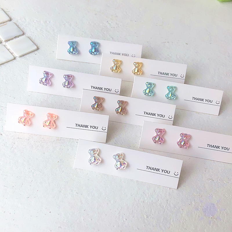 Đôi khuyên tai hình gấu bằng acrylic đáng yêu dành cho nữ