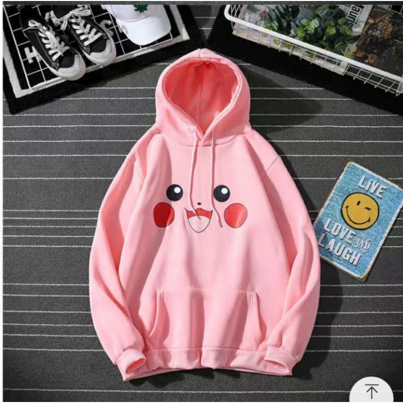 Áo hoodie pikachu chất nỉ bông siêu kute | BigBuy360 - bigbuy360.vn