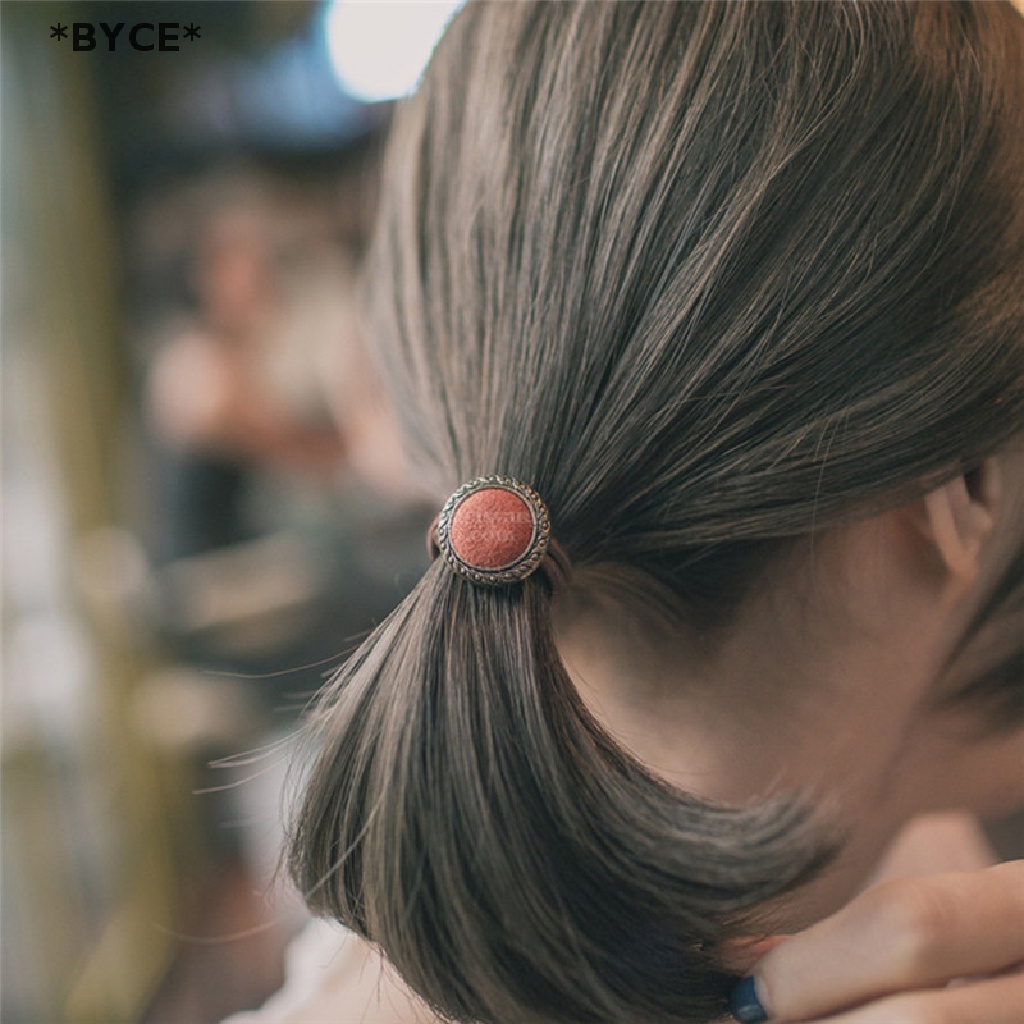 BYCE]] Vintage Women Hair Accessories Elastic Hair Band Headbands Button  Headwear Hot [Hot Sell]