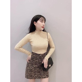 Áo len tăm cổ 3cm
