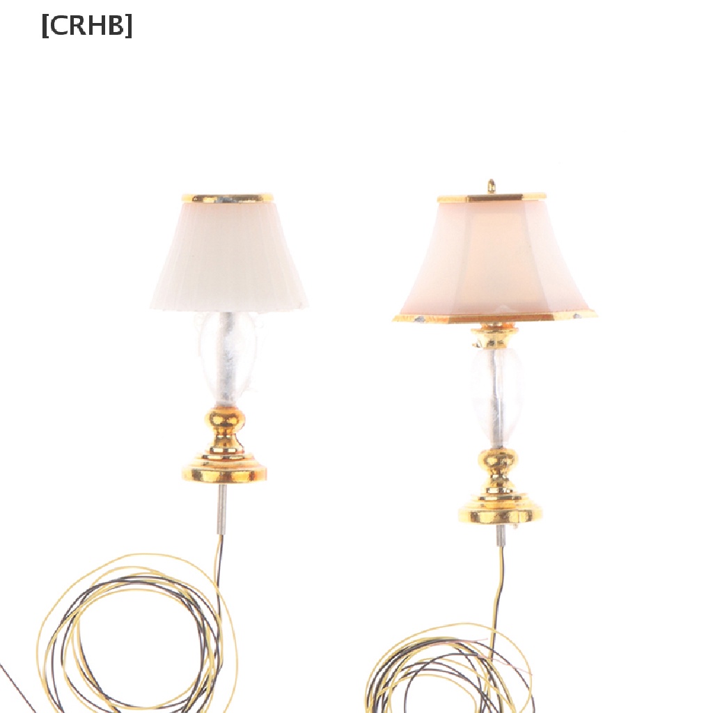 [CRHB] Đèn Bàn Mini Ánh Sáng Ấm Có Hộp Pin Trang Trí Nhà Búp Bê Bán Chạy
