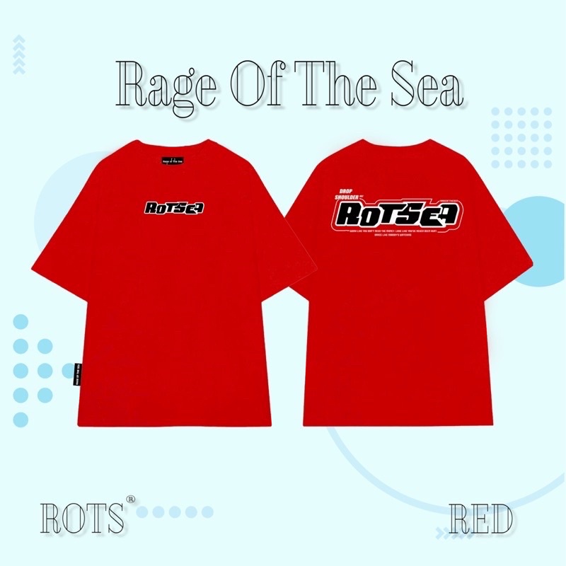 ÁO THUN OVERSIZE RAGE OF THE SEA - DROPSHOULDER