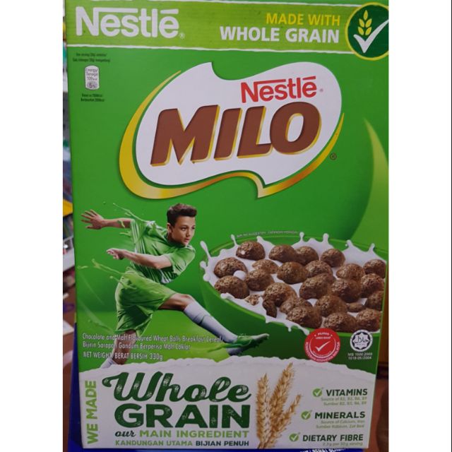 NGŨ CỐC ĂN SÁNG NESTLE MILO 330G tặng hộp bút