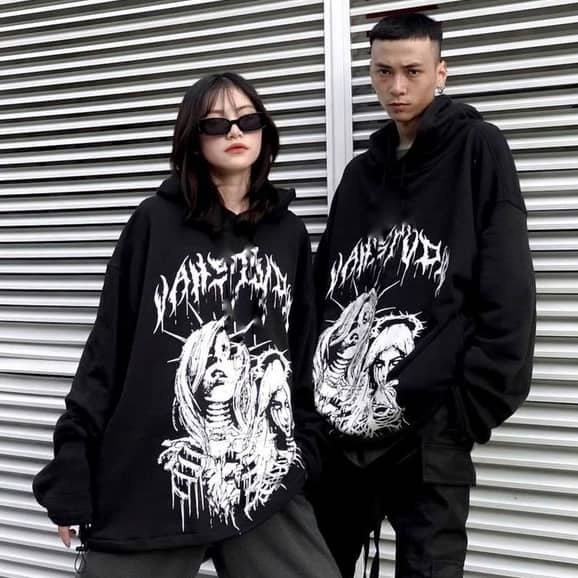 Áo Hoodie Queen Devil Vah Studio CO ẢNH THẬT SHOP CHỤP KÈM