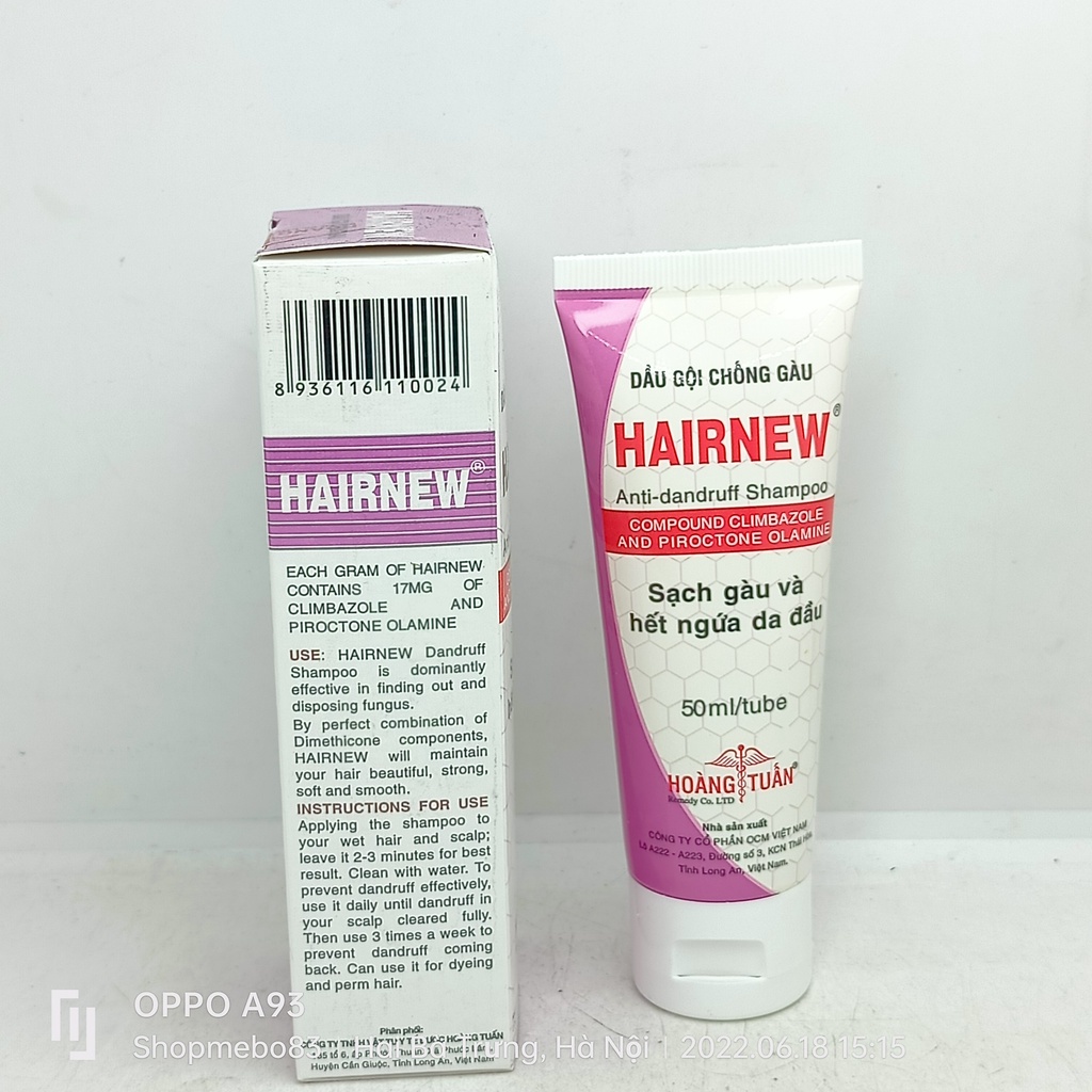 Dầu gội chống gàu Hainew tuýp 50ml