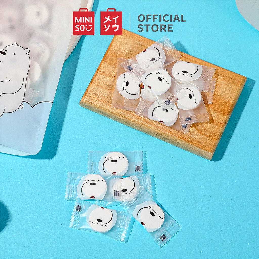 Viên nang mặt nạ gấu trắng Miniso x We Bare Bear 3.0