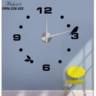 Đồng hồ trang trí treo tường - gắn tường sáng tạo 3D DH06 bibi68 giá tốt