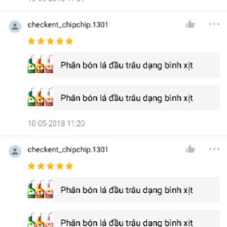 Phân bón lá Đầu trâu dạng bình xịt