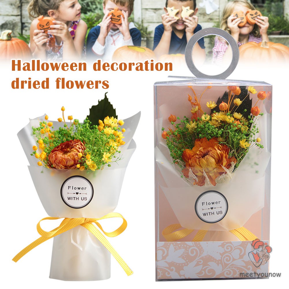 Hộp Hoa Khô Trang Trí Halloween