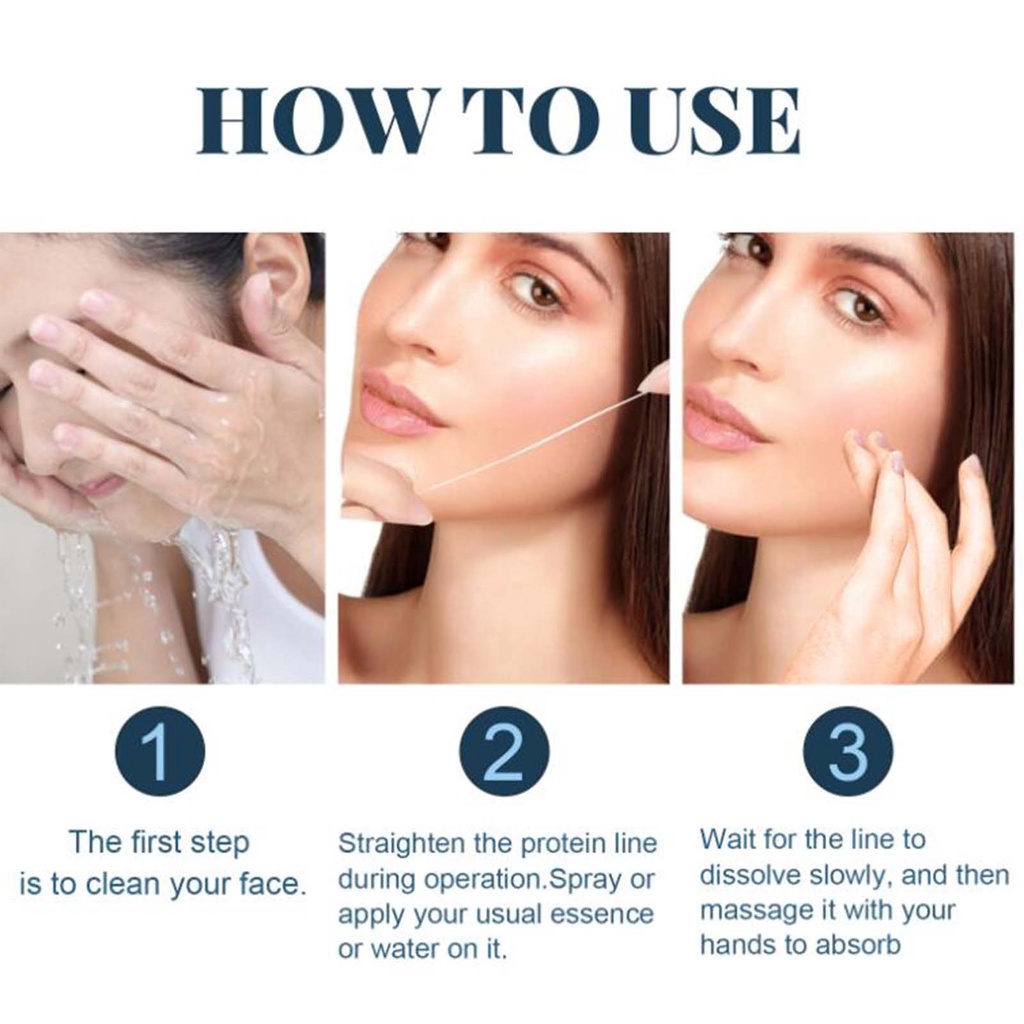Bộ Dụng Cụ Nâng Chỉ Protein EELHOE Hòa Tan Và Tinh Chất Vàng Nano Kết Hợp Collagen Có Thể Hấp Thụ Collagen