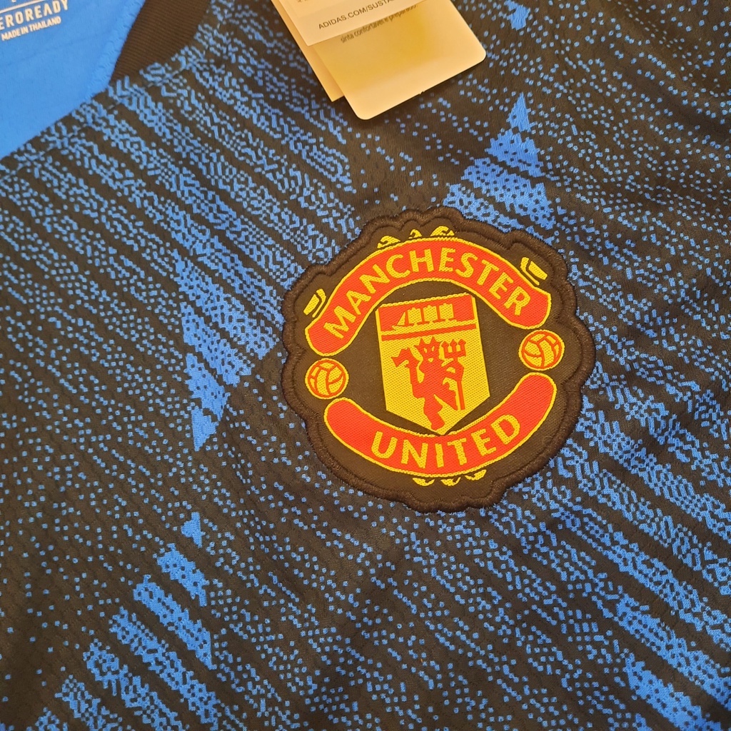 Bộ đá banh MU xanh đậm hàng thái cao cấp